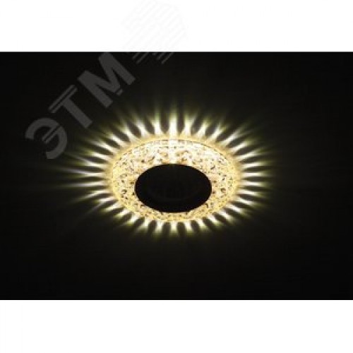 Светильник точечный декоративный cо светодиодной подсветкой MR16, шампань DK LD4 CHP/WH ЭРА