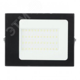 Прожектор светодиодный ДО-50 Вт 6500К 3500 ЛмIP65 200-240В встроенный датчик движения черный 50w холодный корпус LPR-041-1-65K-050