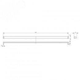 Светильник под светодиодную лампу SPO-801-0-001-120 T8 G13 1200мм (30/1320)