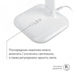 Светильник настольный светодиодный белый NLED-462-10W-W