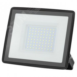 Прожектор светодиодный ДО-100 Вт 6500К 8000 Лм IP65 черный 100w холодный 200-240В LPR-023-0-65K-100