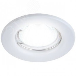 Светильник штампованный MR16,12V/220V, 50W белый ST1 WH