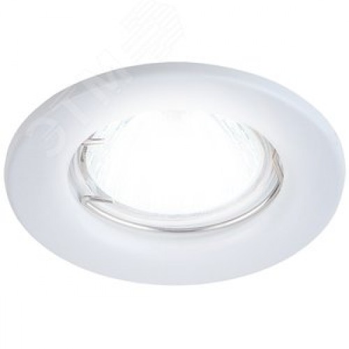 Светильник штампованный MR16,12V/220V, 50W белый ST1 WH
