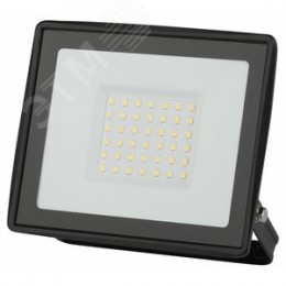 Прожектор светодиодный ДО-50 Вт 6500К 4000 Лм IP65 черный 50w холодный 200-240В LPR-023-0-65K-050
