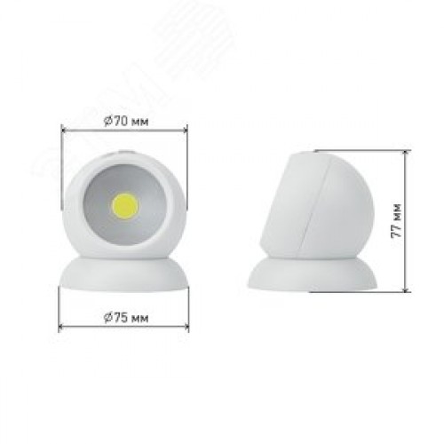 Фонарик подсветка мощный туристический кемпинговый на липучке на батарейках 3хААА в палатку SB-801 Сфера-1