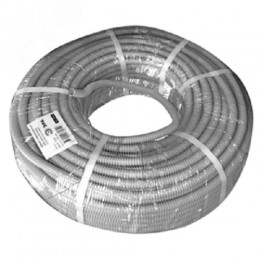 Труба гофрированная ПВХ (серый) d 32мм с зонд. легкая 50м/шт