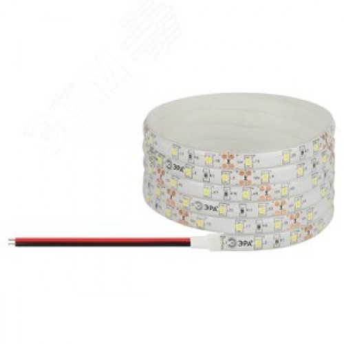 Лента светодиодная 4,8Вт/м 12В 3000К IP65 60LED/м LS2835-60LED-IP65-WW-eco-5m