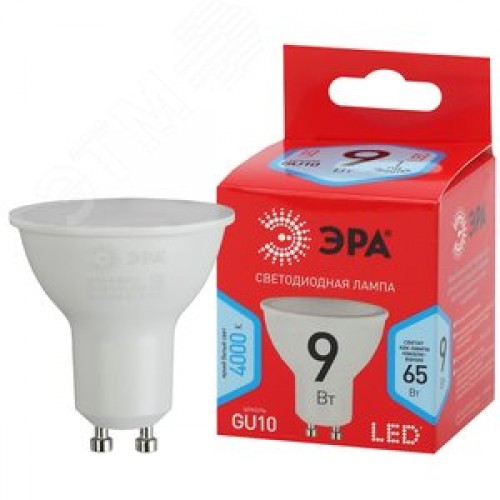 Лампа светодиодная LED 9 Вт 720Лм 4000К софит нейтральный GU10 220-240В LED MR16-9W-840-GU10 Red Line