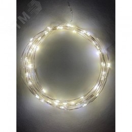 Гирлянда LED Нить 5 м теплый свет, АА ENIN -5NW