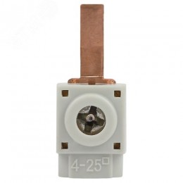 Клеммы силовые вводные КВМ NO-224-145 для модульного оборудования 4-25 мм2 прямая переднее подключение PIN