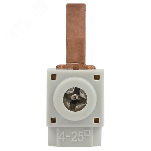 Клеммы силовые вводные КВМ NO-224-145 для модульного оборудования 4-25 мм2 прямая переднее подключение PIN