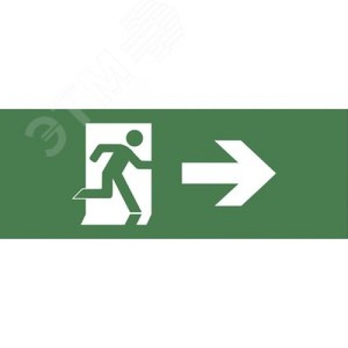 Этикетка самоклеющаяся 200х60 мм Фигура/стрелка вправо DPA/DBA INFO-DBA-002