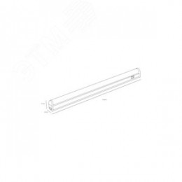 Светильник светодиодный 8W 6500К 700Лм IP20 линейный 230V