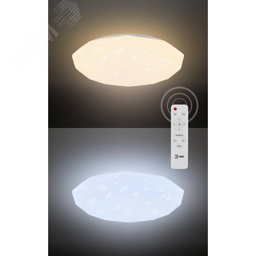 Светильник бытовой светодиодный (SPB 6) Fashion 70 Вт 3000-6500К 5950 Лм с пультом ДУ 511x84 мм SPB-6 Sparkle 70