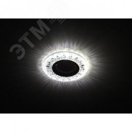 Светильник точечный декоративный cо светодиодной подсветкой MR16, прозрачный DK LD9 SL/WH