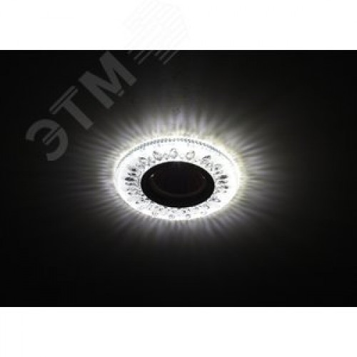 Светильник точечный декоративный cо светодиодной подсветкой MR16, прозрачный DK LD9 SL/WH