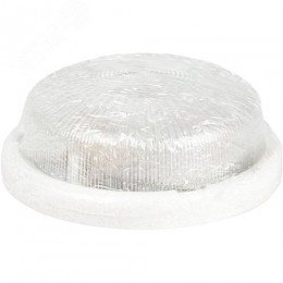 Светильник НБО 05-100-001 с ободком Рондо пластик/стекло IP44 E27 max 100 Вт круг белый