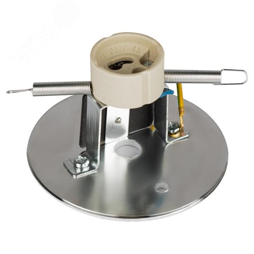 Подсветка накладной, GU10, D80х100мм, черный/хром (50/900)