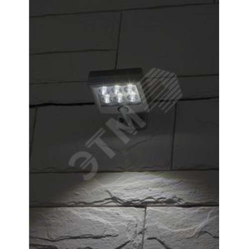 Прожектор с датчиком движения c выносной солнечной батареей, 6LED,150lm ERAFS024-07