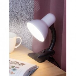 Светильник настольный на прищепке белый N-102-E27-40W-W