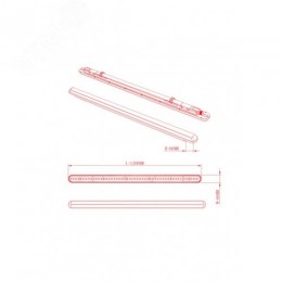 Светильник линейный светодиодный SPP-201-0-65K-L32 32Вт 6500K 4160 Лм IP65 1200мм в линию до 10шт матовый