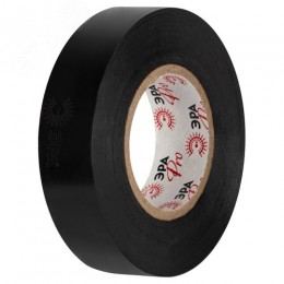 Изолента ET1925BLACK ПВХ 19мм х 25м черная