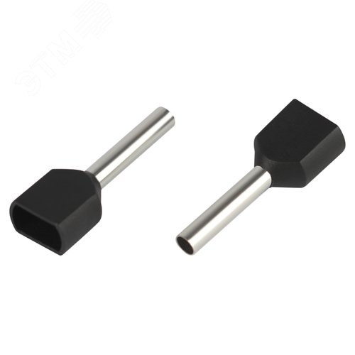 Наконечник-гильза с изолированным фланцем (упаковка 50 шт.) NO-225-102 (двойной) НШвИ(2) 1,5-12