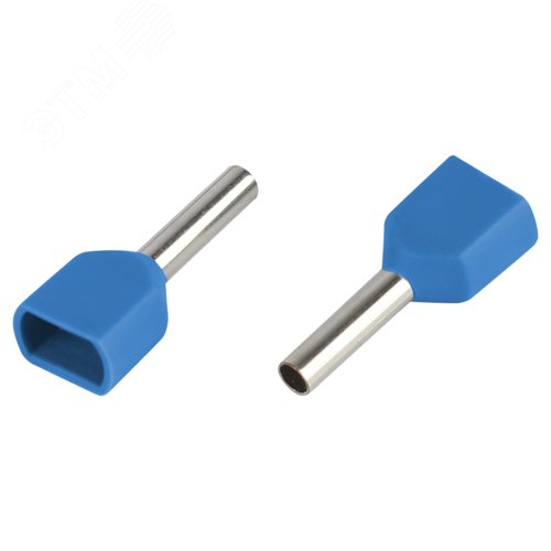 Наконечник-гильза с изолированным фланцем (упаковка 50 шт.) NO-225-104 (двойной) НШвИ(2) 2,5-12