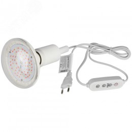 Светильник для растений FITO-Time Holder E27 с проводом и таймером для фитоламп с цоколем Е27