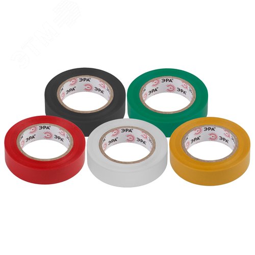 Изолента ПВХ 15мм*10м 5шт = 5 цветов (5/500/16000)только упаковками по 5 штук