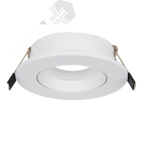 Светильник встраиваемый декоративный KL92 WH MR16/GU5.3 белый, пластиковый (MR16/GU5.3 в комплект не входит)