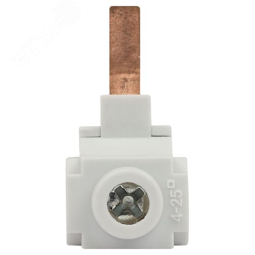 Клеммы силовые вводные КВМ NO-224-147 для модульного оборудования 4-25 мм2 изогнутая боковое подключение PIN