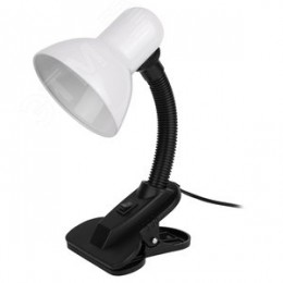 Светильник настольный на прищепке белый N-102-E27-40W-W