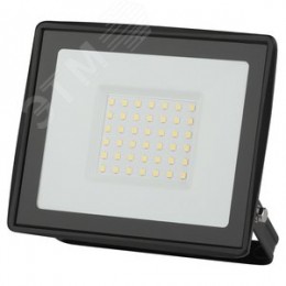 Прожектор светодиодный ДО-50 Вт 4000К 4000 Лм IP65 черный 50w нейтральный 200-240В LPR-023-0-40K-050