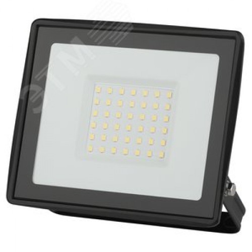 Прожектор светодиодный ДО-50 Вт 4000К 4000 Лм IP65 черный 50w нейтральный 200-240В LPR-023-0-40K-050