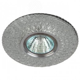 Светильник точечный декоративный cо светодиодной подсветкой MR16, прозрачный DK LD33 SL/WH ЭРА