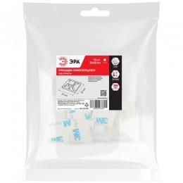 Площадка самоклеящаяся под хомуты 20х20 мм белая 10 штук NO-225-307