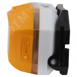 Фонарь налобный светодиодный 3Вт 400Лм IP40 SMD 4 режима аккумуляторный GA-810 желтый сенсорный micro-USB