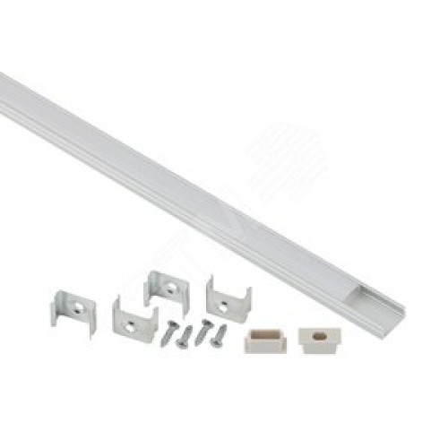 Комплект с накладным анодированным профилем CAB262 16х6мм, 2 м (5/80/2560)