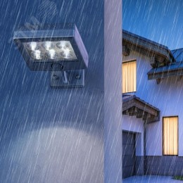 Прожектор с датчиком движения c выносной солнечной батареей, 6LED,150lm ERAFS024-07