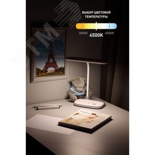 Светильник настольный светодиодный белый NLED-458-6W-W ЭРА