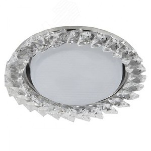 Светильник под лампу Gx53, 220V,13W, хром/прозрачный DK86 CH/WH