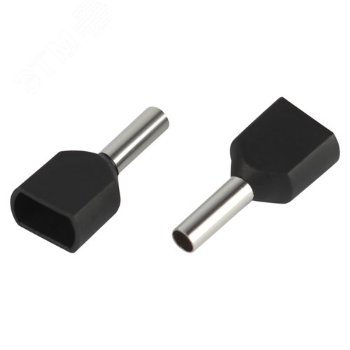 Наконечник-гильза с изолированным фланцем (упаковка 50 шт.) NO-225-101 (двойной) НШвИ(2) 1,5-8