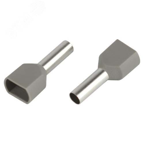 Наконечник-гильза с изолированным фланцем (упаковка 50 шт.) NO-225-105 (двойной) НШвИ(2) 4,0-12