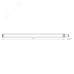 Светильник светодиодный линейный ДБО 50Вт 4000K 5500Лм 1500х75х25 матовый SPO-5-50-4K-M