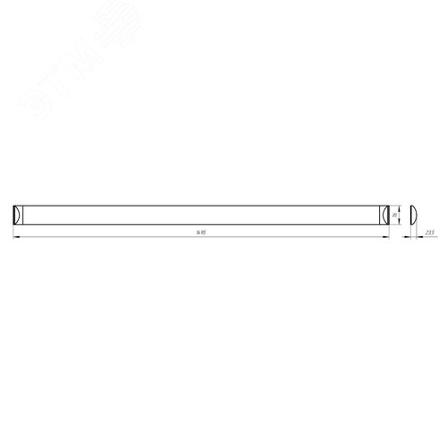 Светильник светодиодный линейный ДБО 50Вт 4000K 5500Лм 1500х75х25 матовый SPO-5-50-4K-M