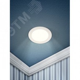 Светильник светодиодный ДВО-9W 4000К 360Лм d=146мм IP20 круглый