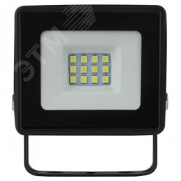 Прожектор светодиодный ДО-10 Вт 6500К 800 Лм IP65 черный 10w холодный 200-240В LPR-023-0-65K-010