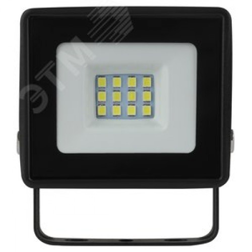 Прожектор светодиодный ДО-10 Вт 6500К 800 Лм IP65 черный 10w холодный 200-240В LPR-023-0-65K-010