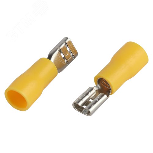 Разъем плоский NO-225-128 РпИм 5.5-6-0.5 изолированный «розетка» (упаковка 50 штук)